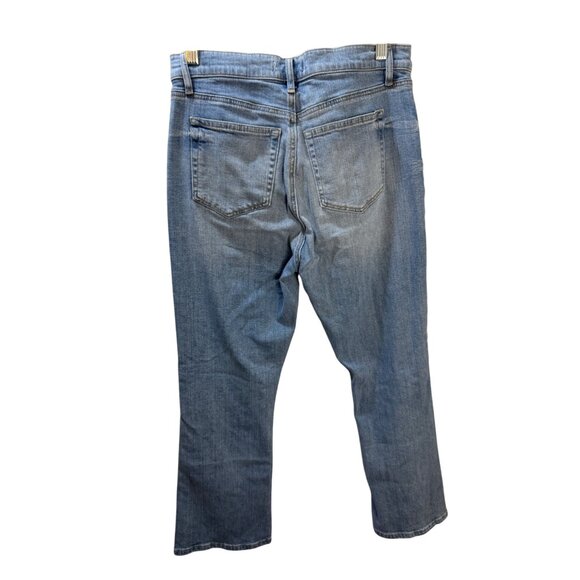 Loft High Waist Kick Crop Light Wash Denim Jeans Size 27/4 Womens‎ Casual - Picture 2 of 10